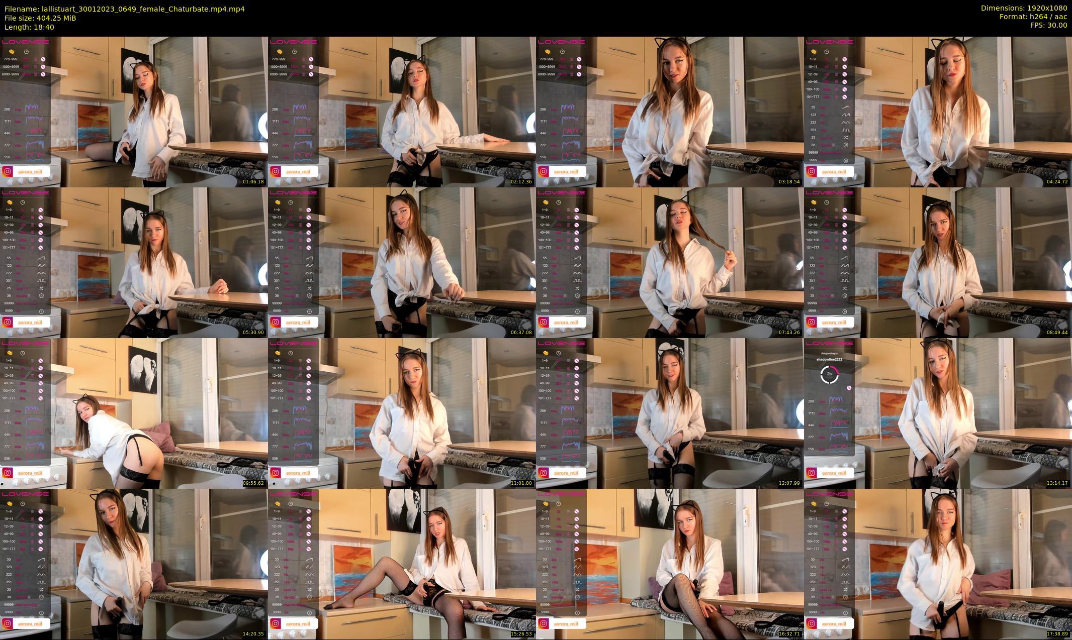 lallistuart — 19 minute Chaturbate female cam show recording, 1080p, Jan 30, 2023
