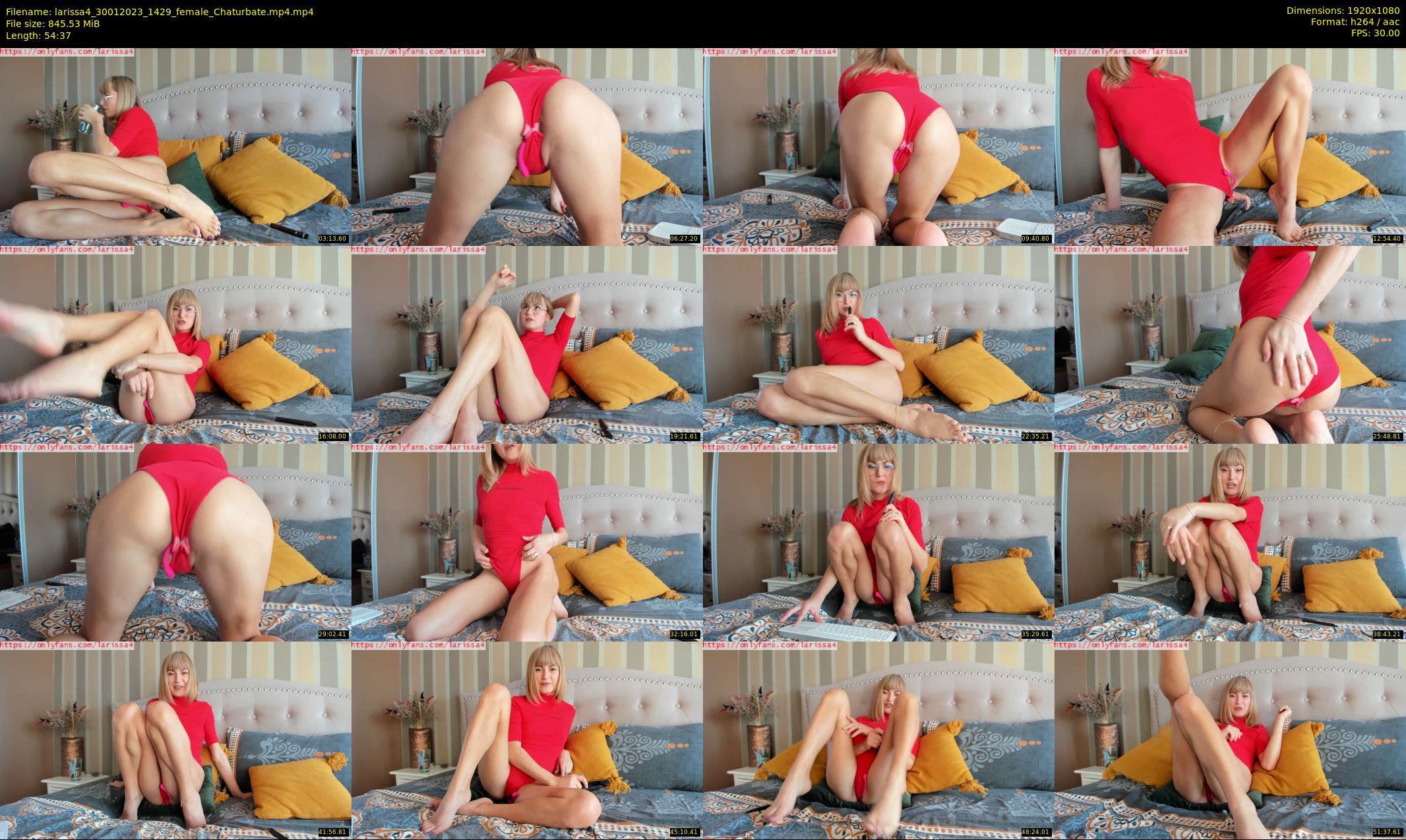 larissa4 — 55 minute Chaturbate female cam show recording, 1080p, Jan 30, 2023