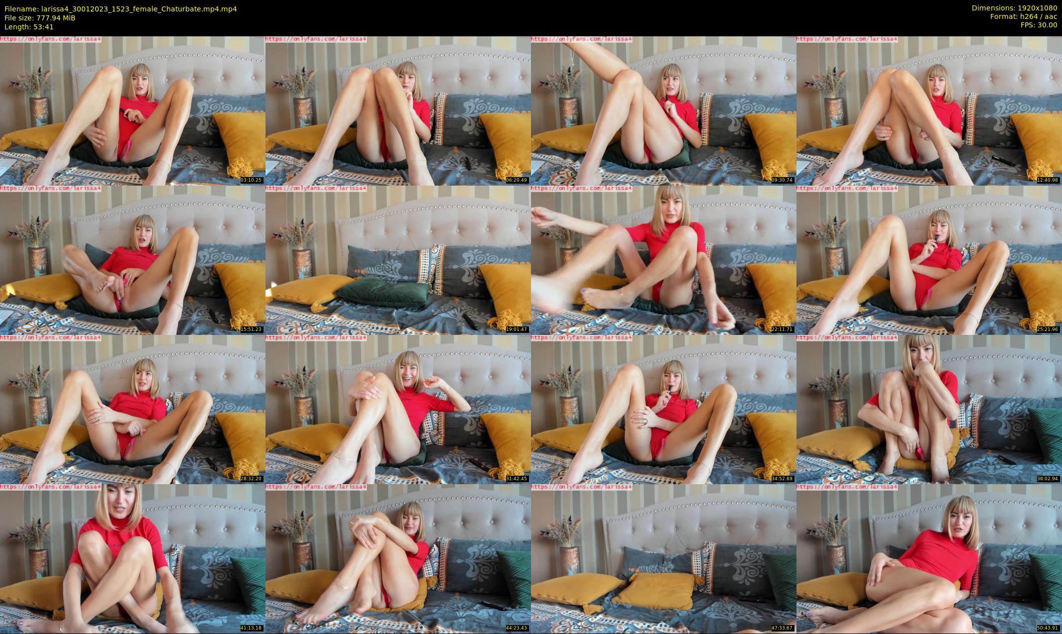 larissa4 — 54 minute Chaturbate female cam show recording, 1080p, Jan 30, 2023