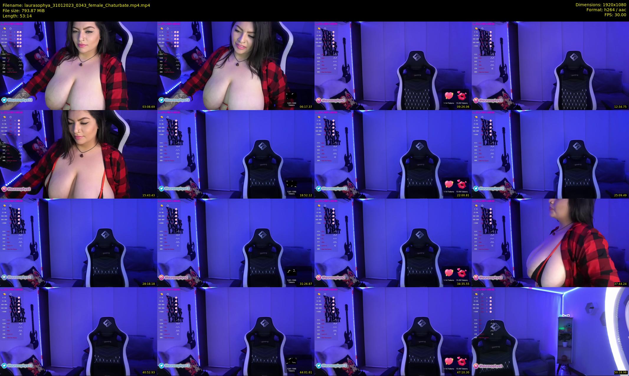 laurasophya — 54 minute Chaturbate female cam show recording, 1080p, Jan 31, 2023