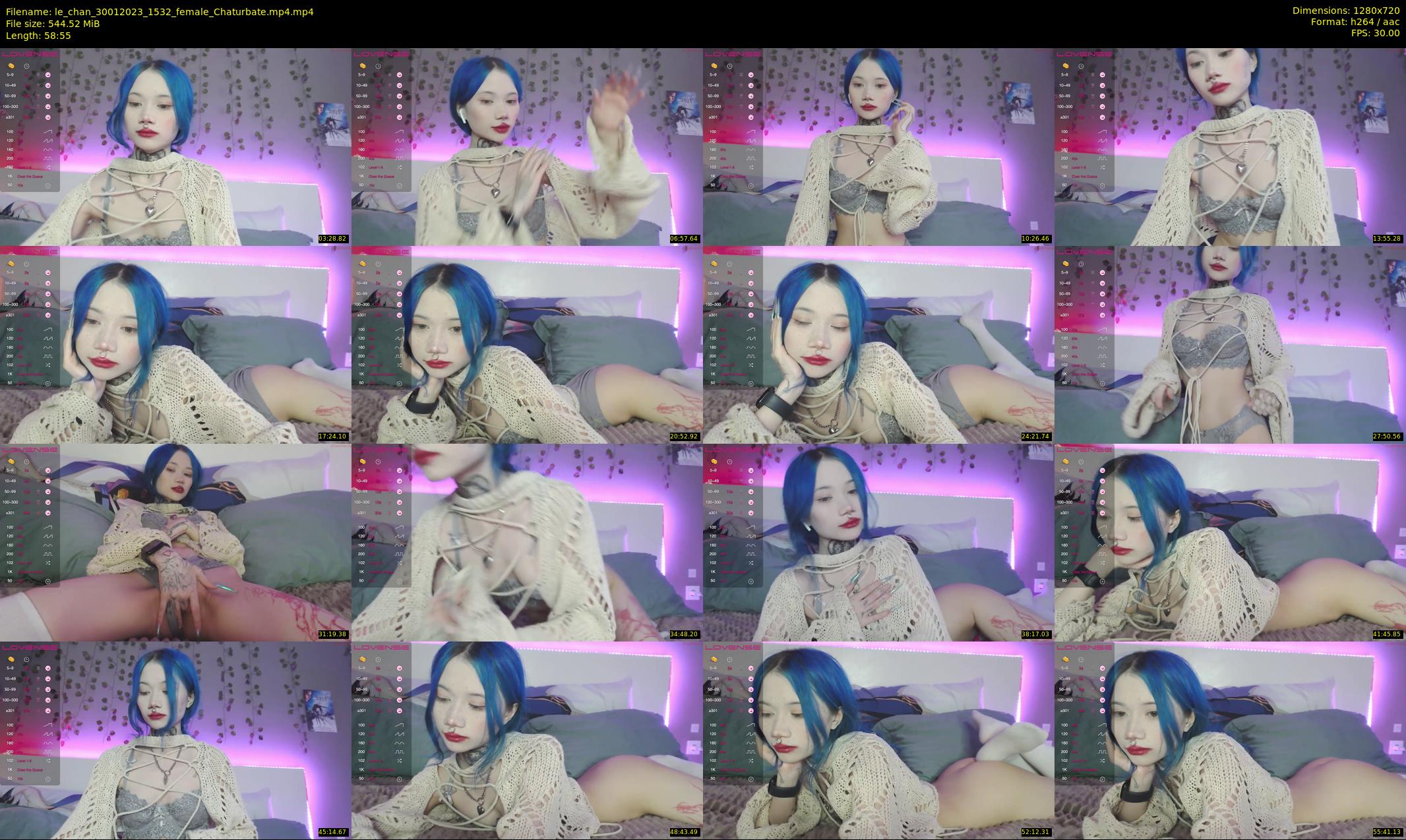 le_chan — 59 minute Chaturbate female cam show recording, 720p, Jan 30, 2023