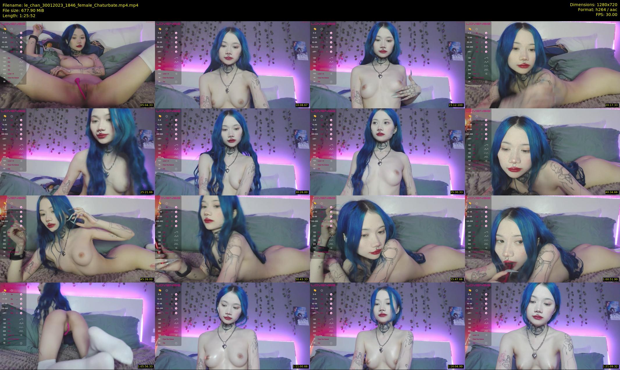 le_chan — 86 minute Chaturbate female cam show recording, 720p, Jan 30, 2023