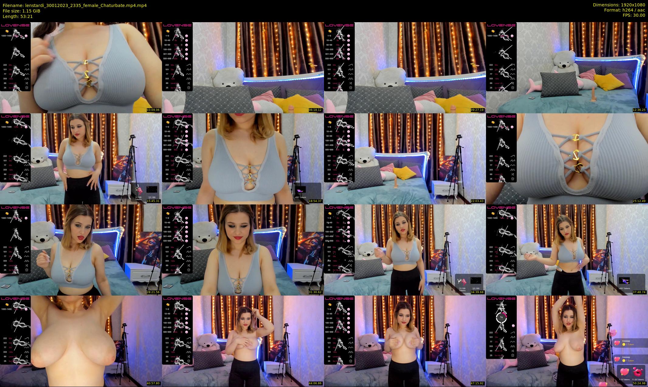 lenstardi — 54 minute Chaturbate female cam show recording, 1080p, Jan 30, 2023