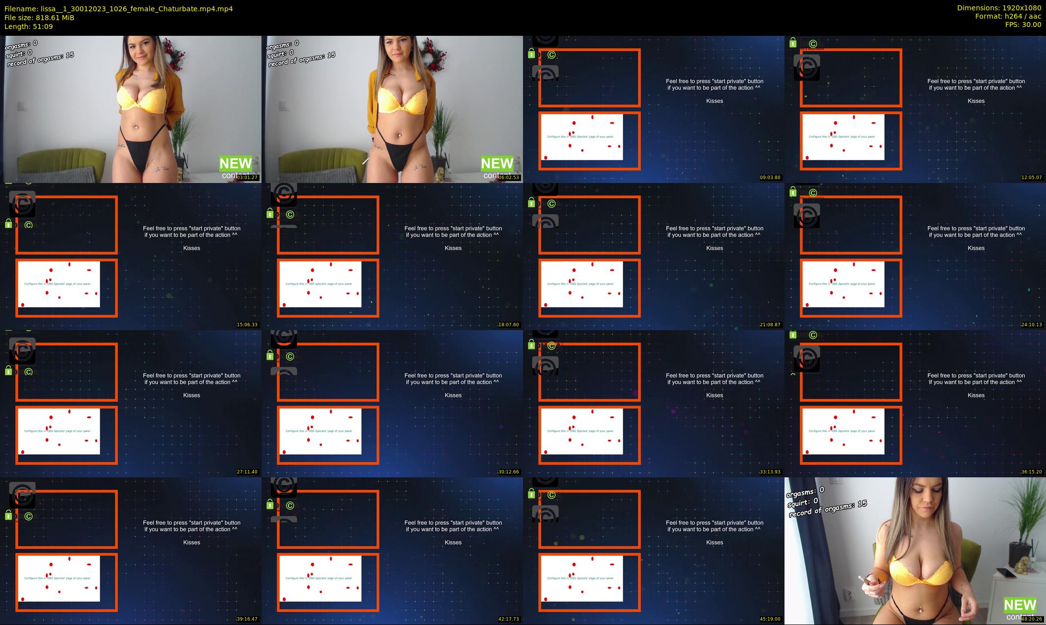 lissa__1 — 52 minute Chaturbate female cam show recording, 1080p, Jan 30, 2023