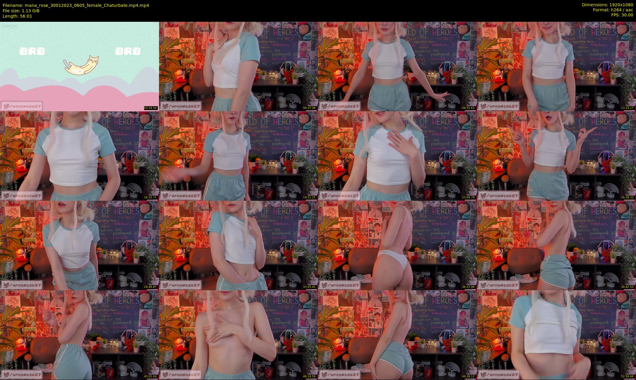 mana_rose — 57 minute Chaturbate female cam show recording, 1080p, Jan 30, 2023