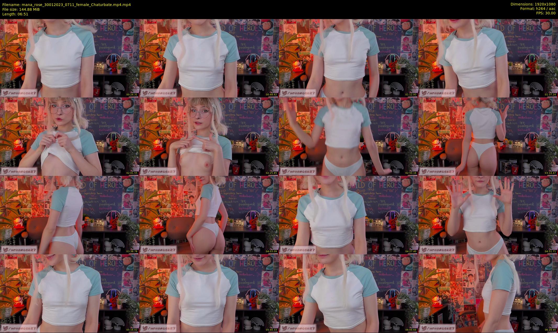 mana_rose — 7 minute Chaturbate female cam show recording, 1080p, Jan 30, 2023
