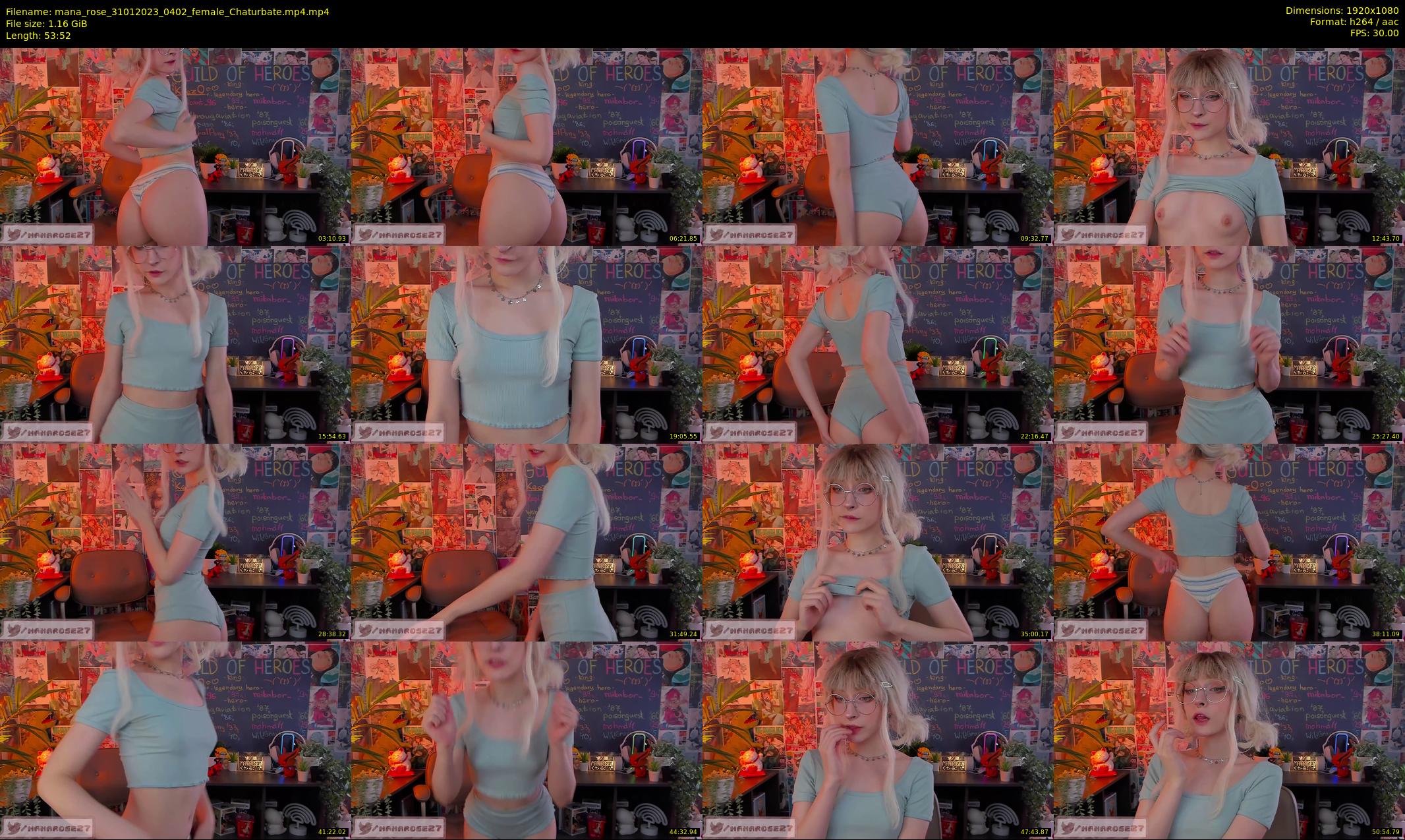 mana_rose — 54 minute Chaturbate female cam show recording, 1080p, Jan 31, 2023