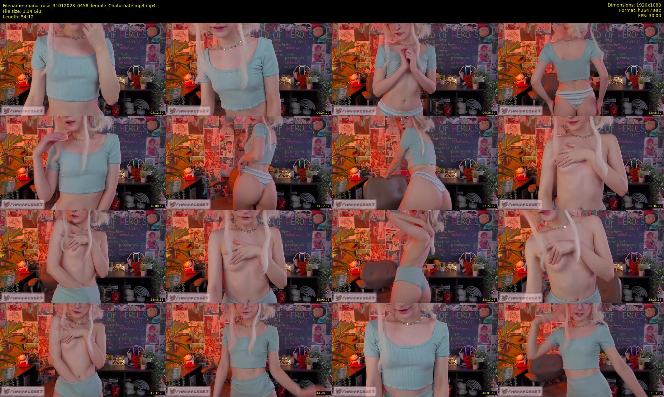 mana_rose — 55 minute Chaturbate female cam show recording, 1080p, Jan 31, 2023