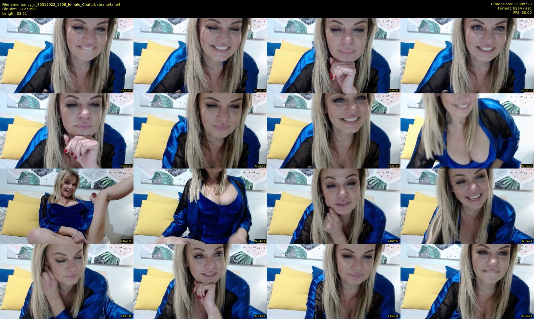 nancy_d — 4 minute Chaturbate female cam show recording, 720p, Jan 30, 2023