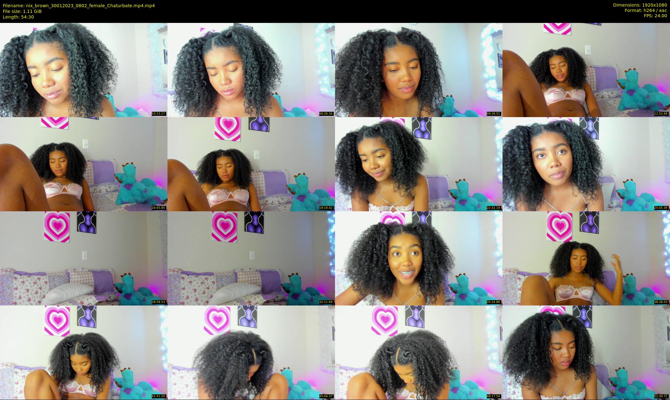 nix_brown — 55 minute Chaturbate female cam show recording, 1080p, Jan 30, 2023