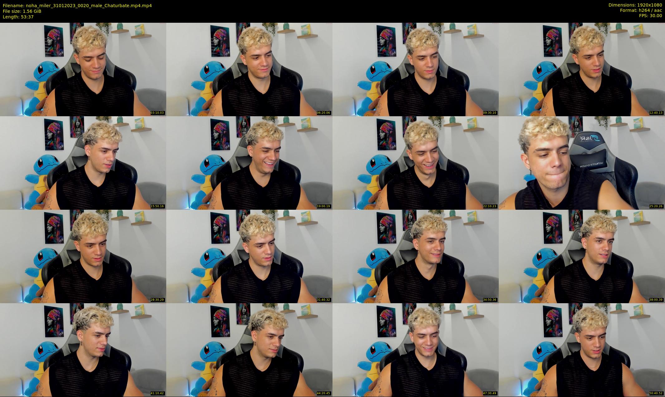 noha_miler — 54 minute Chaturbate male cam show recording, 1080p, Jan 31, 2023