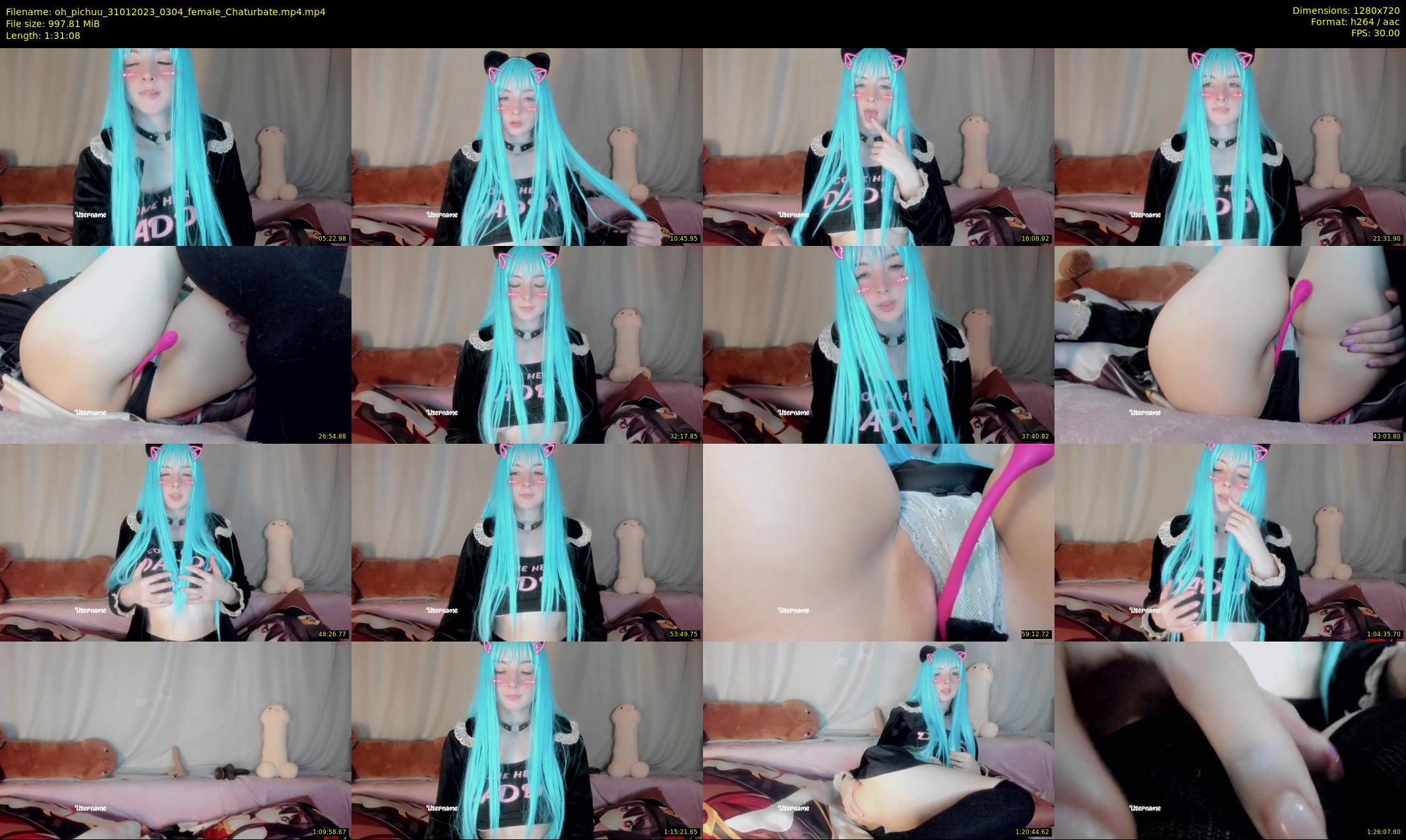 oh_pichuu — 92 minute Chaturbate female cam show recording, 720p, Jan 31, 2023