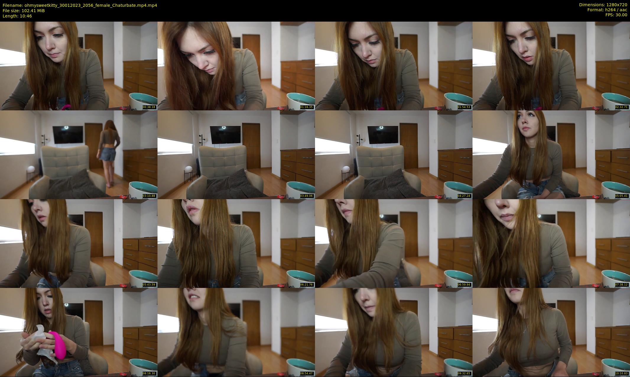ohmysweetkitty — 11 minute Chaturbate female cam show recording, 720p, Jan 30, 2023
