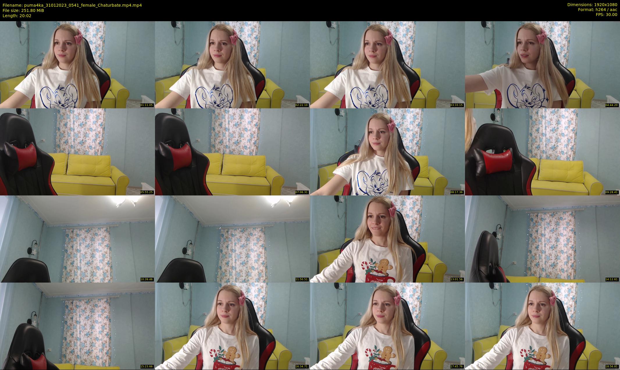 puma4ka — 21 minute Chaturbate female cam show recording, 1080p, Jan 31, 2023