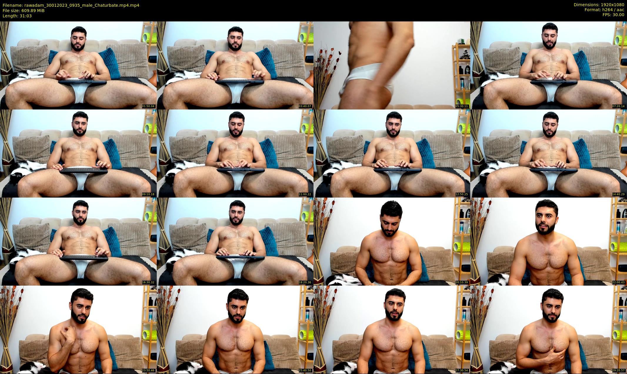 rawadam — 32 minute Chaturbate male cam show recording, 1080p, Jan 30, 2023