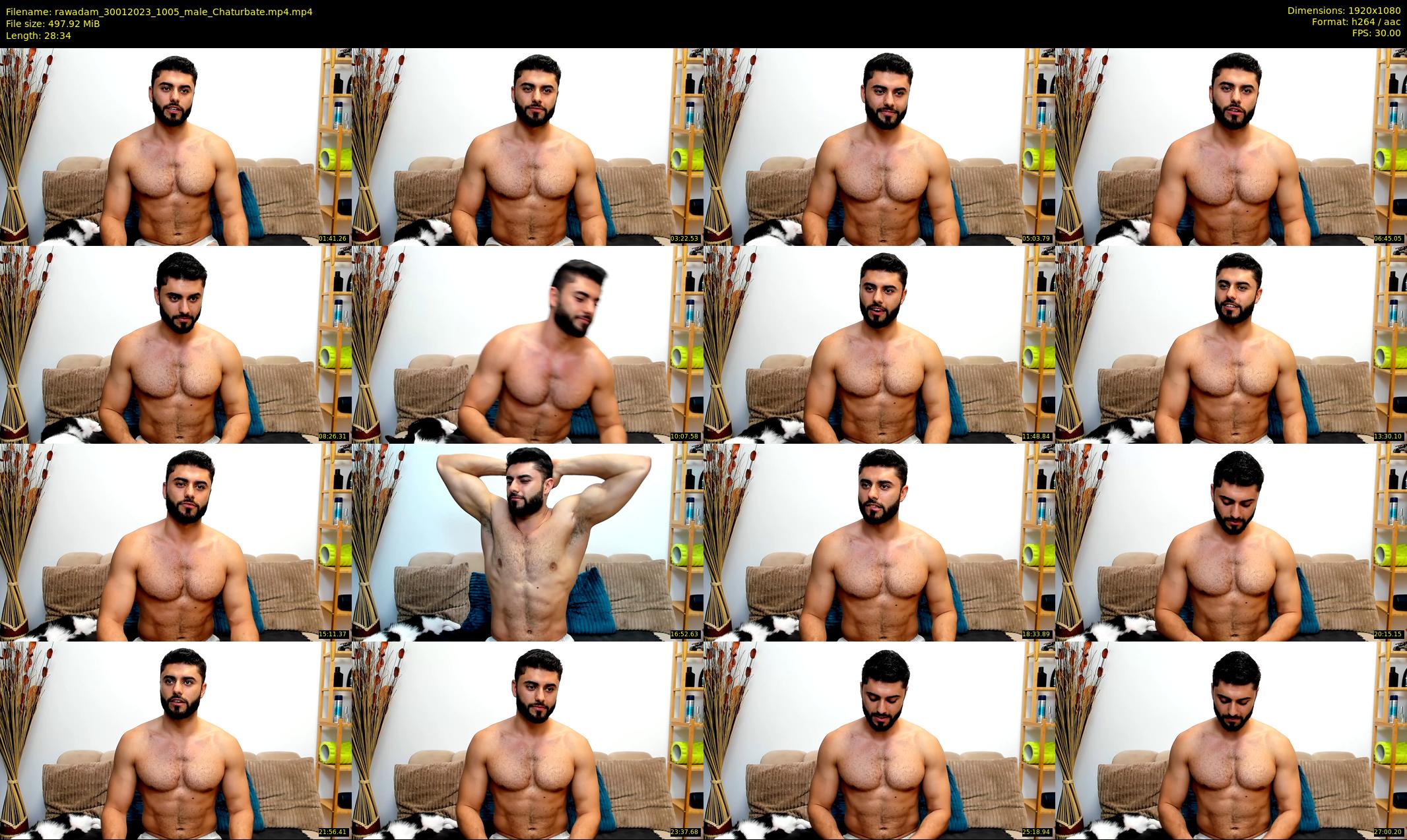 rawadam — 29 minute Chaturbate male cam show recording, 1080p, Jan 30, 2023