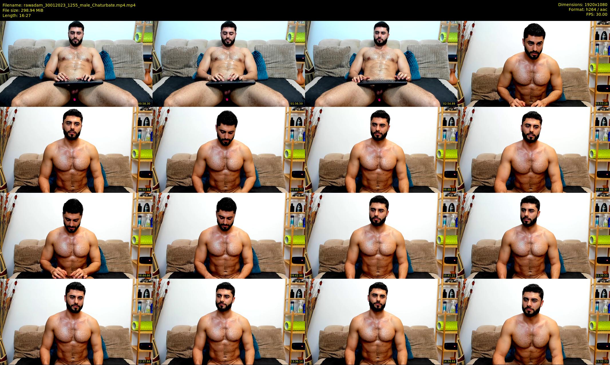 rawadam — 17 minute Chaturbate male cam show recording, 1080p, Jan 30, 2023