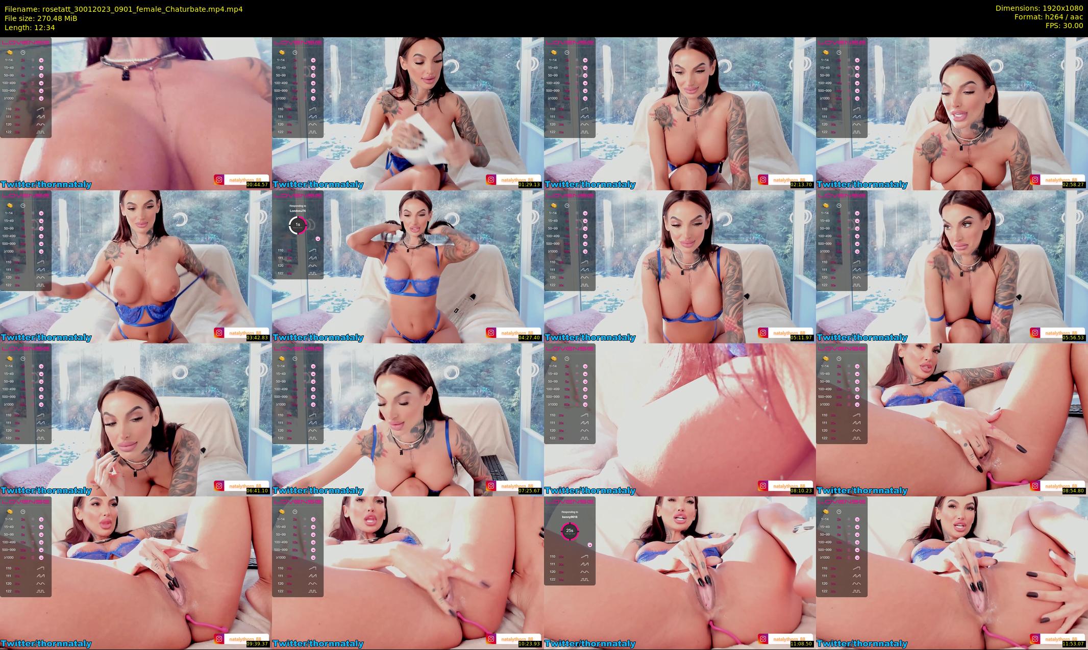 rosetatt — 13 minute Chaturbate female cam show recording, 1080p, Jan 30, 2023