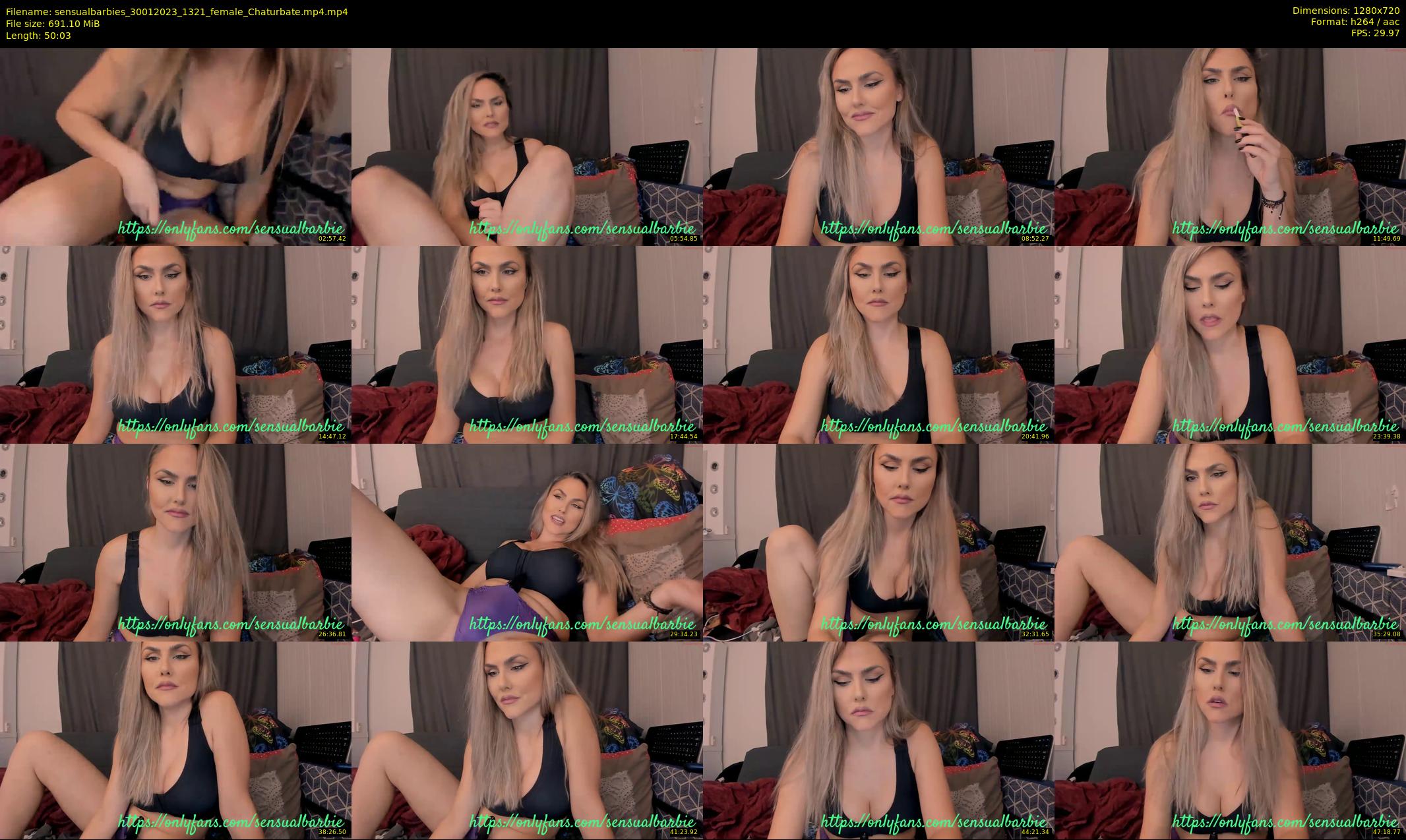 sensualbarbies — 51 minute Chaturbate female cam show recording, 720p, Jan 30, 2023