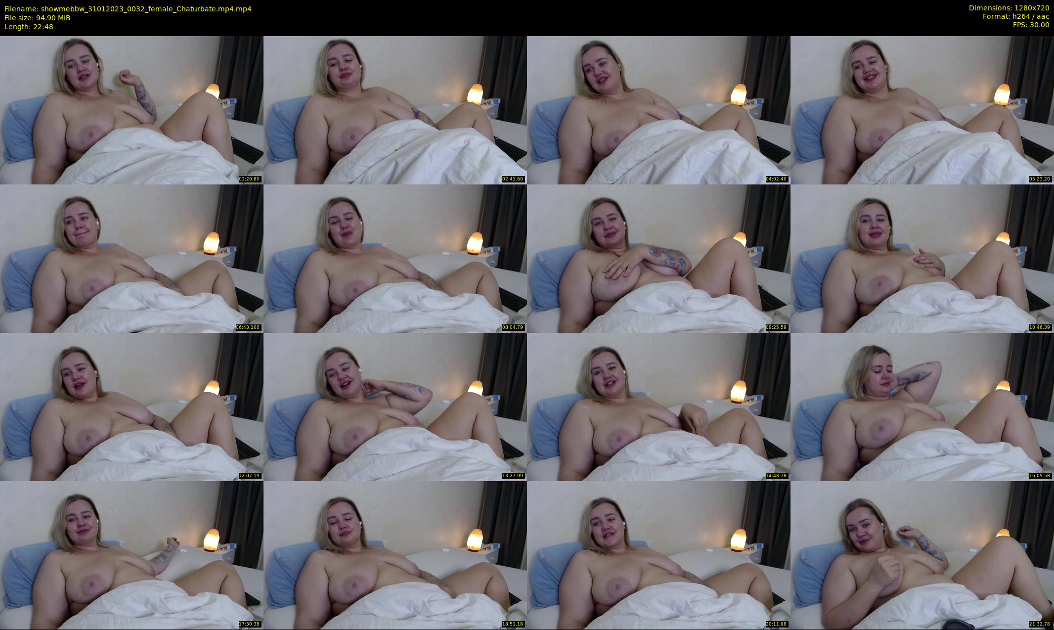 showmebbw — 23 minute Chaturbate female cam show recording, 720p, Jan 31, 2023