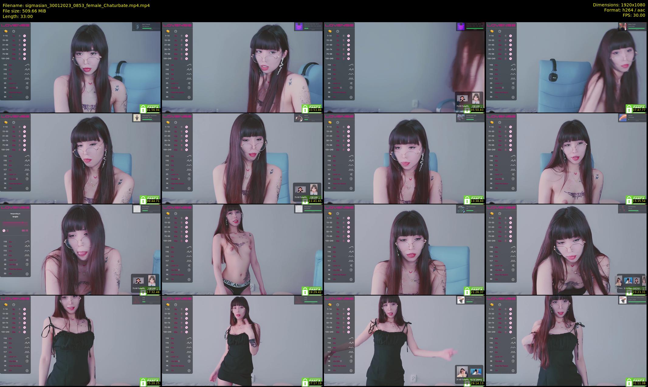 sigmasian — 33 minute Chaturbate female cam show recording, 1080p, Jan 30, 2023