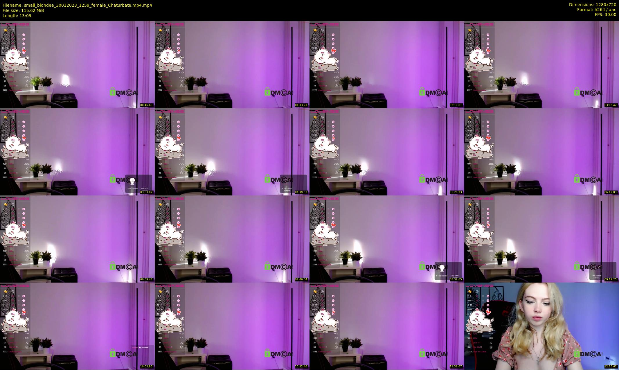 small_blondee — 14 minute Chaturbate female cam show recording, 720p, Jan 30, 2023