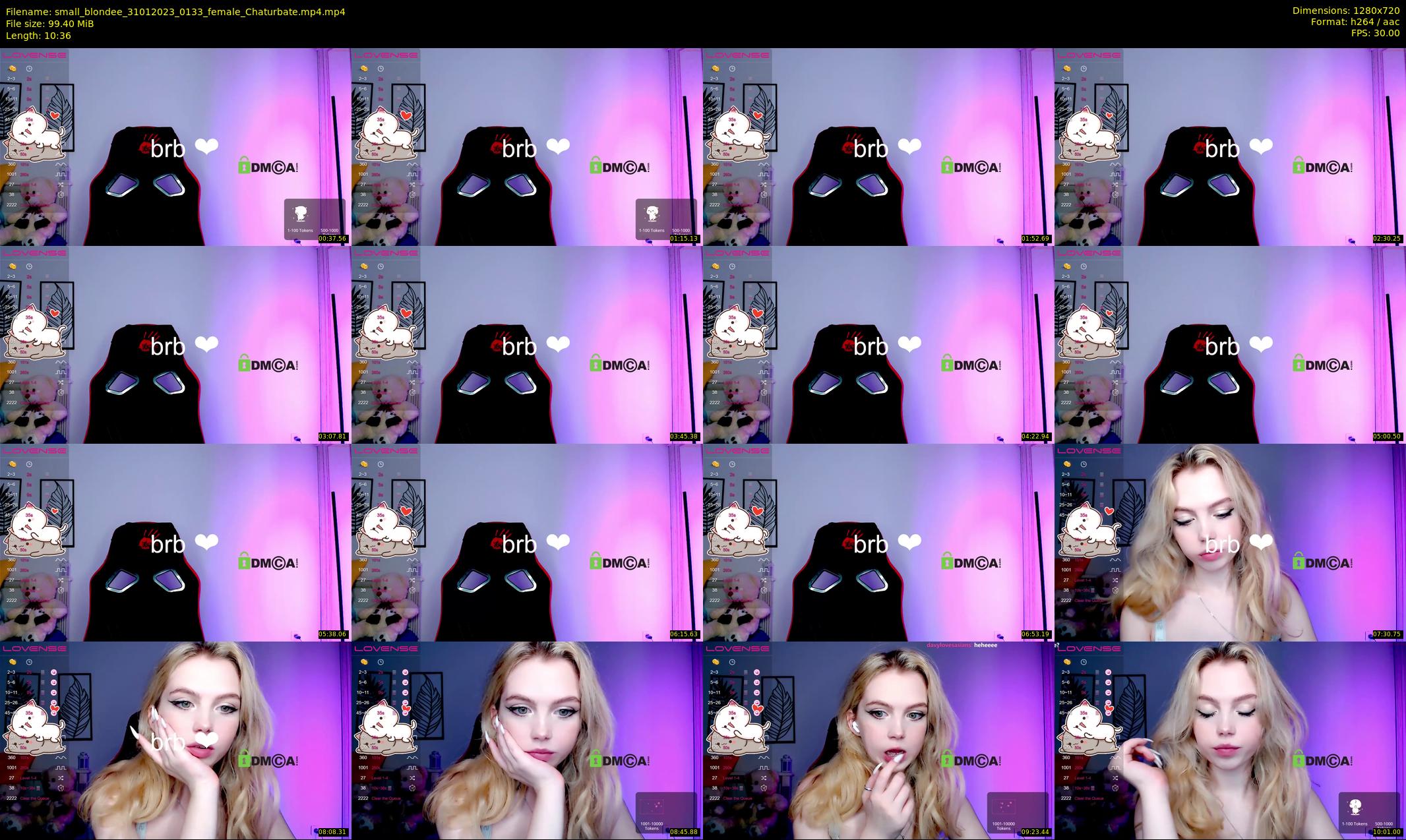 small_blondee — 11 minute Chaturbate female cam show recording, 720p, Jan 31, 2023