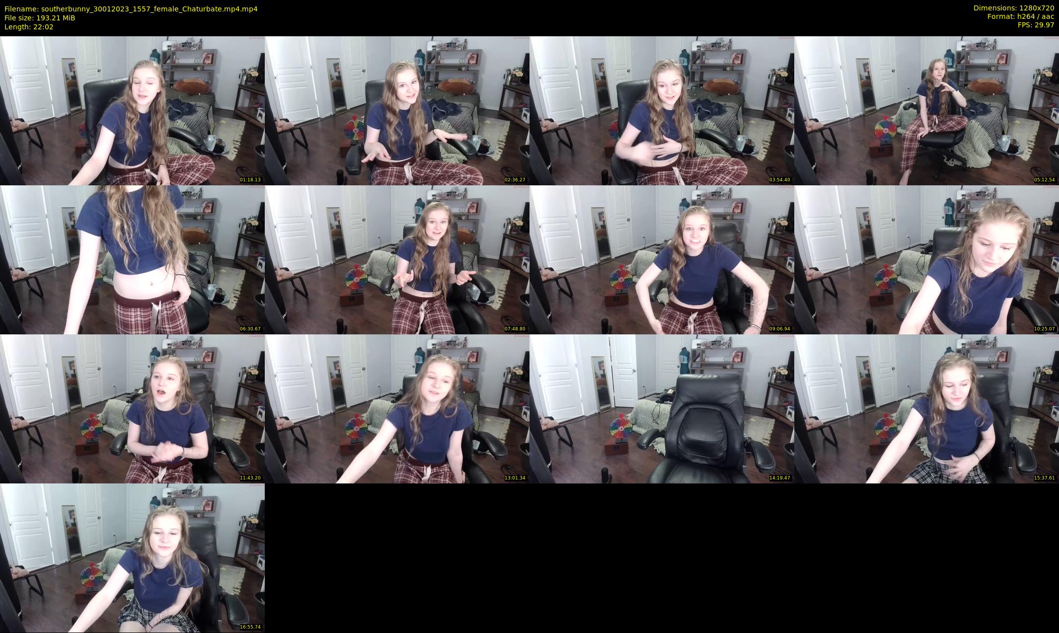 southerbunny — 23 minute Chaturbate female cam show recording, 720p, Jan 30, 2023