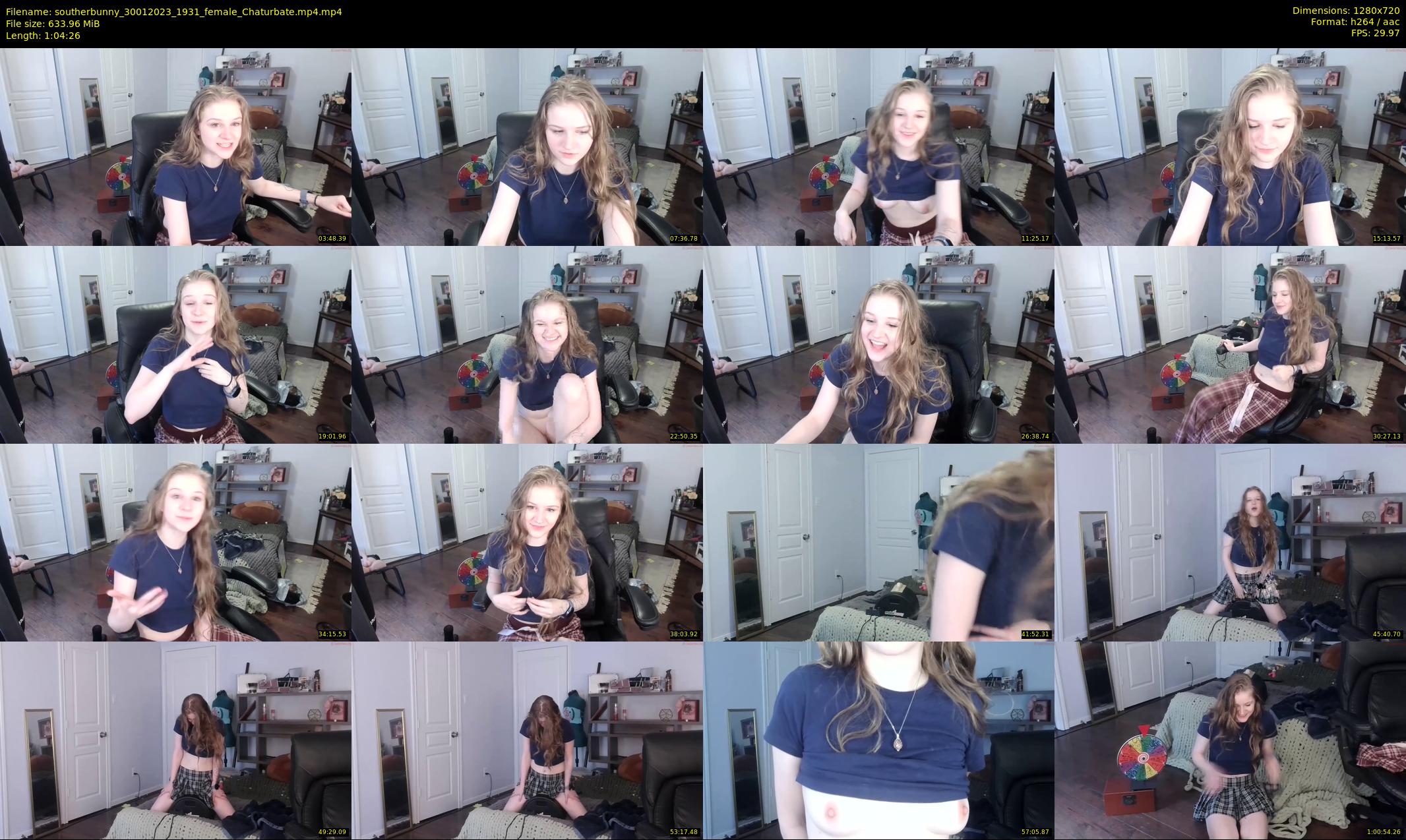 southerbunny — 65 minute Chaturbate female cam show recording, 720p, Jan 30, 2023