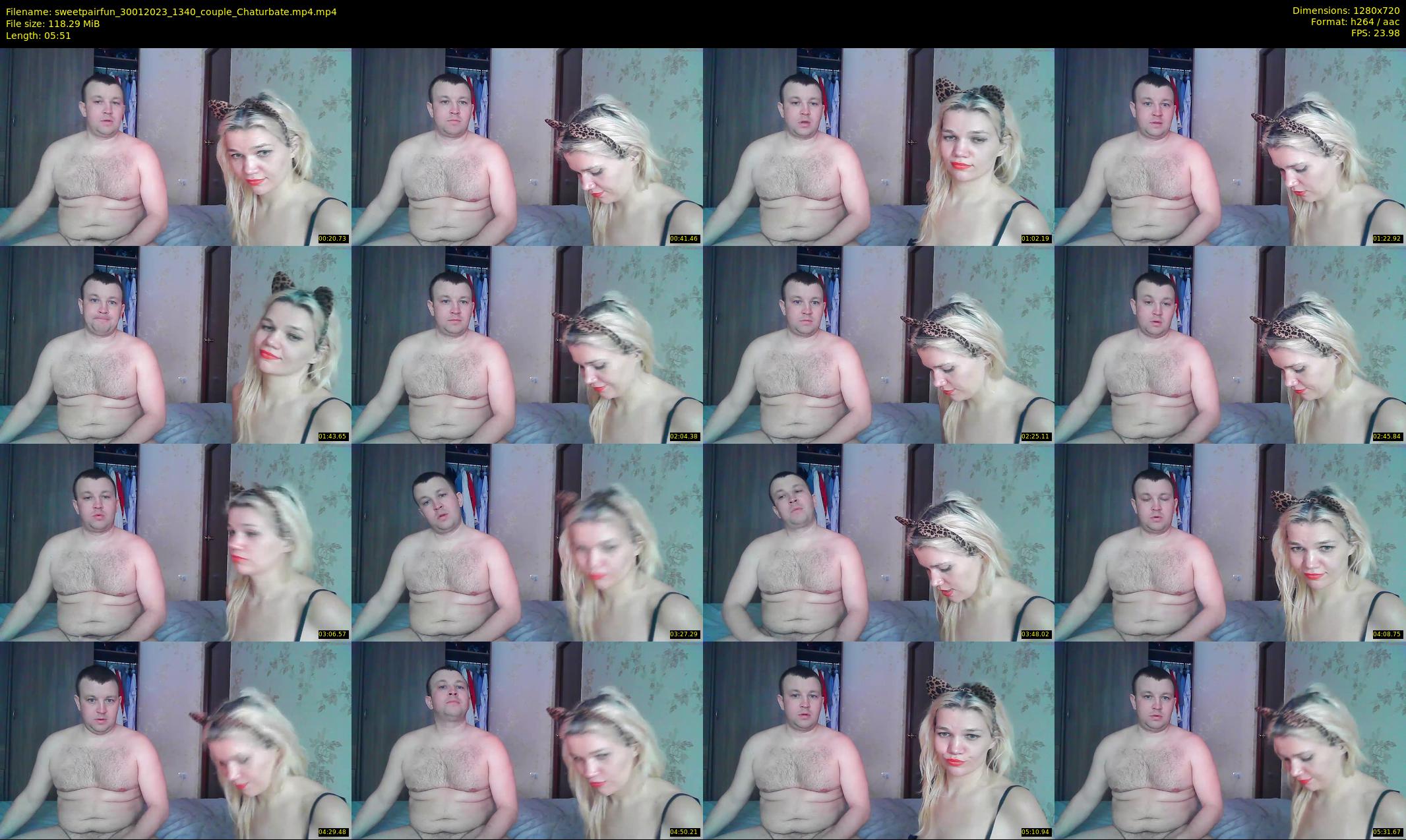 sweetpairfun — 6 minute Chaturbate couple cam show recording, 720p, Jan 30, 2023