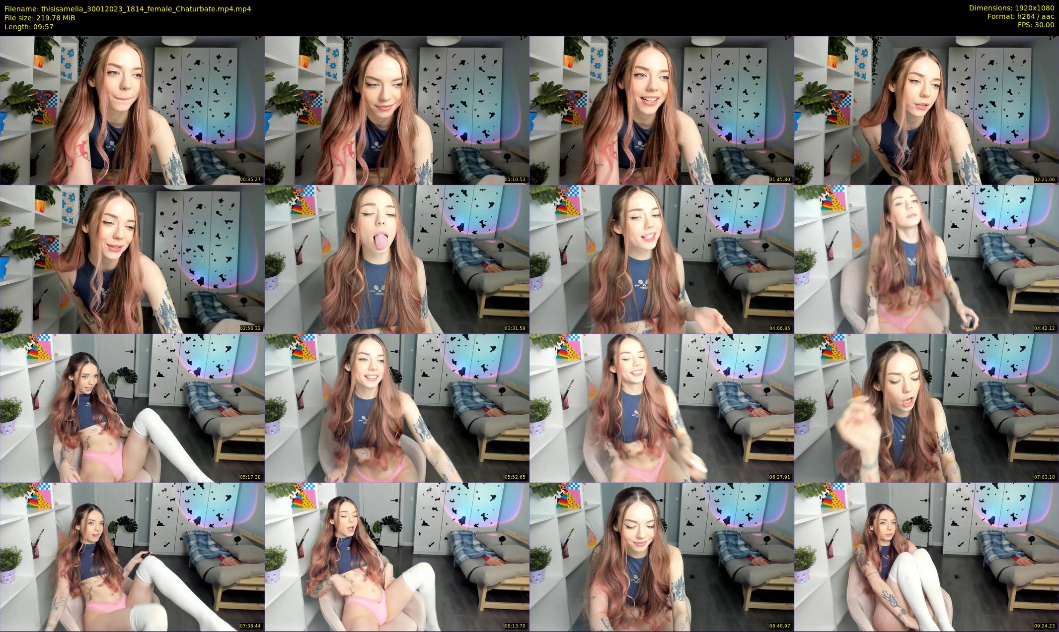 thisisamelia — 10 minute Chaturbate female cam show recording, 1080p, Jan 30, 2023