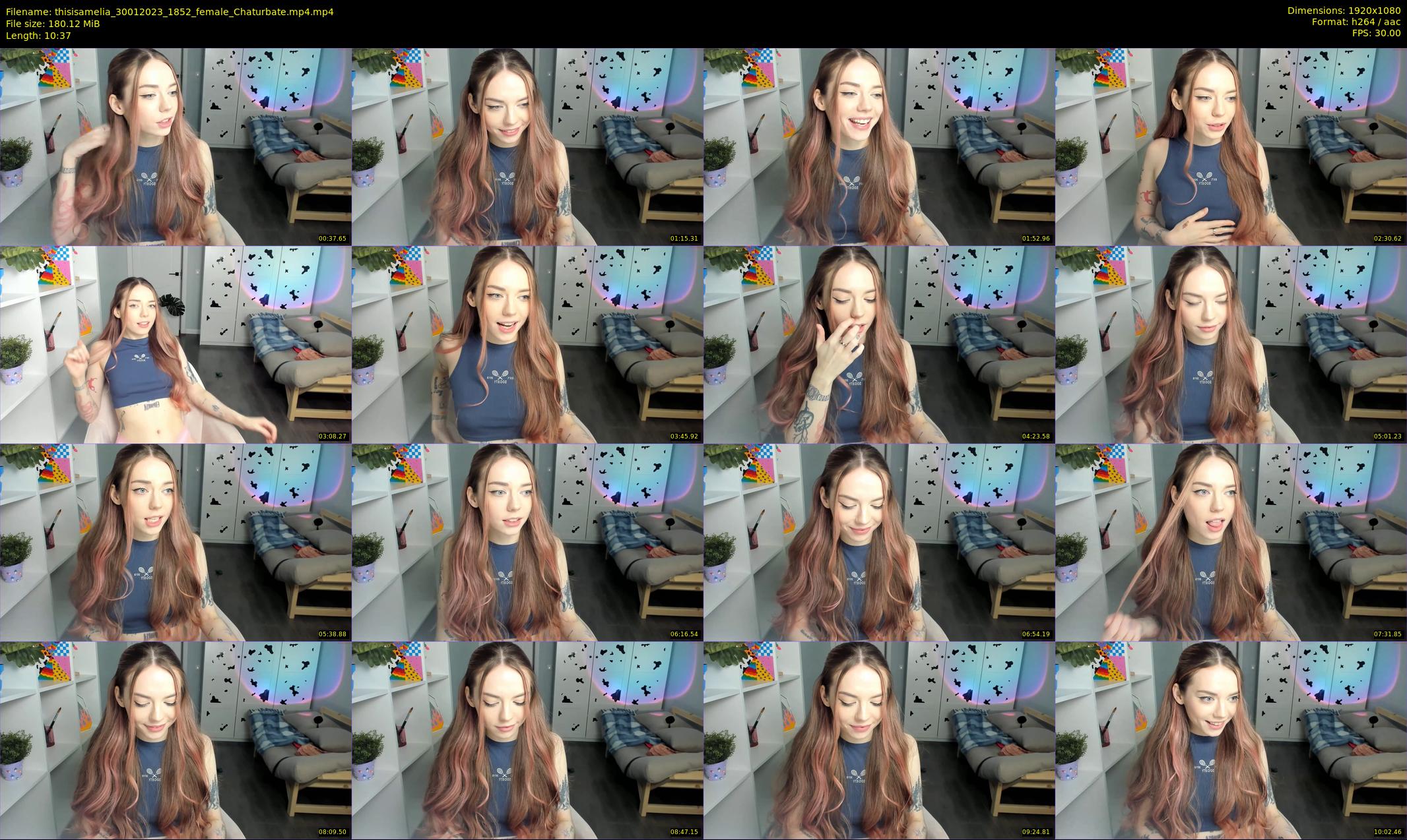 thisisamelia — 11 minute Chaturbate female cam show recording, 1080p, Jan 30, 2023
