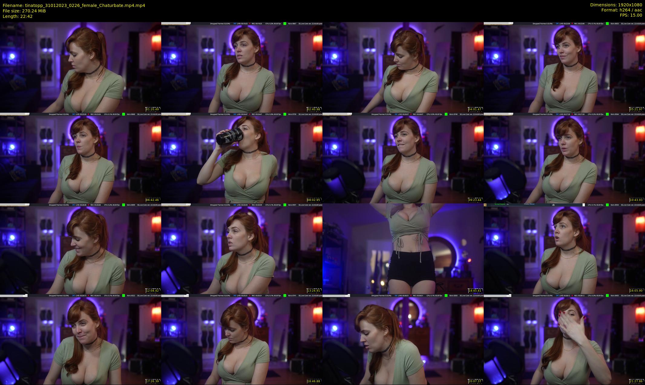 tinatopp — 23 minute Chaturbate female cam show recording, 1080p, Jan 31, 2023