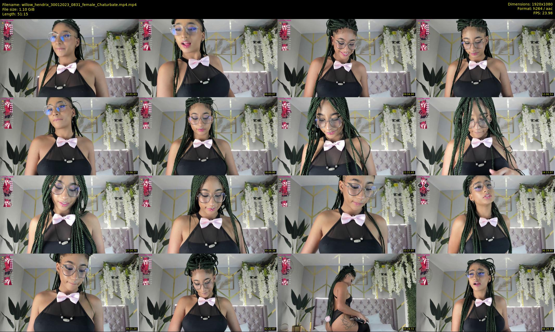 willow_hendrix — 52 minute Chaturbate female cam show recording, 1080p, Jan 30, 2023
