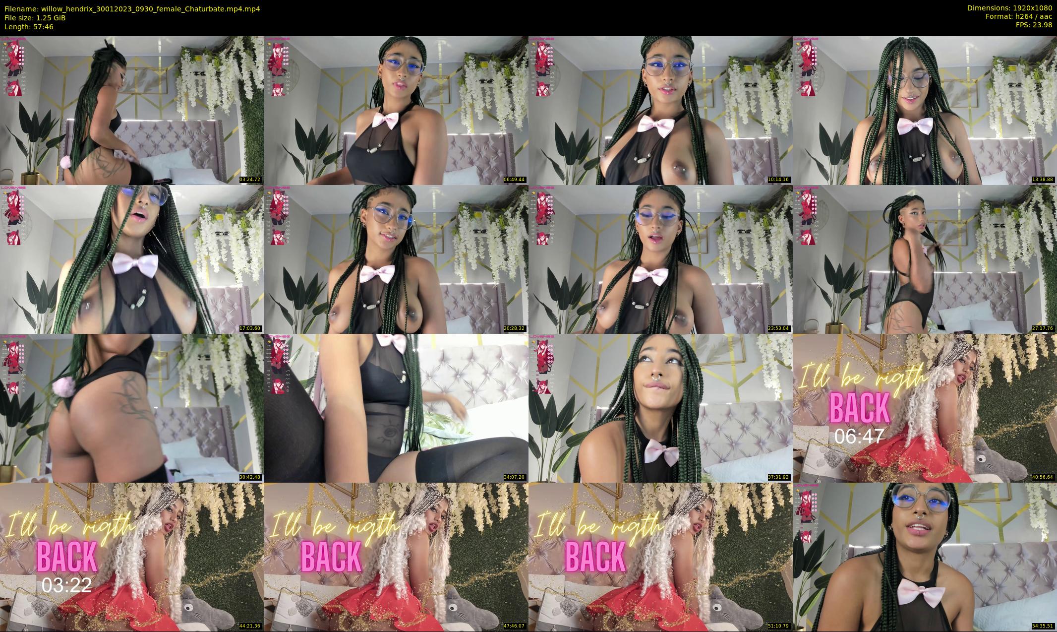 willow_hendrix — 58 minute Chaturbate female cam show recording, 1080p, Jan 30, 2023