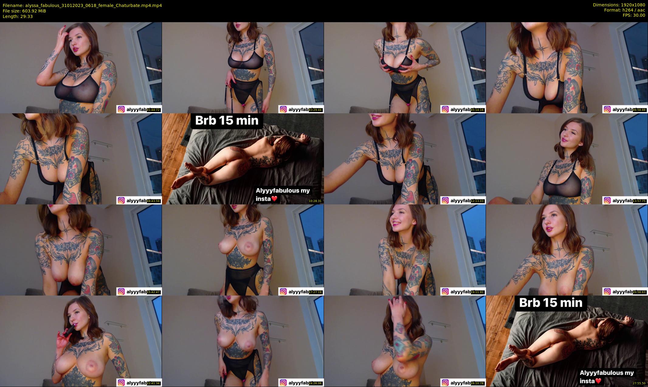 alyssa_fabulous — 30 minute Chaturbate female cam show recording, 1080p, Jan 31, 2023