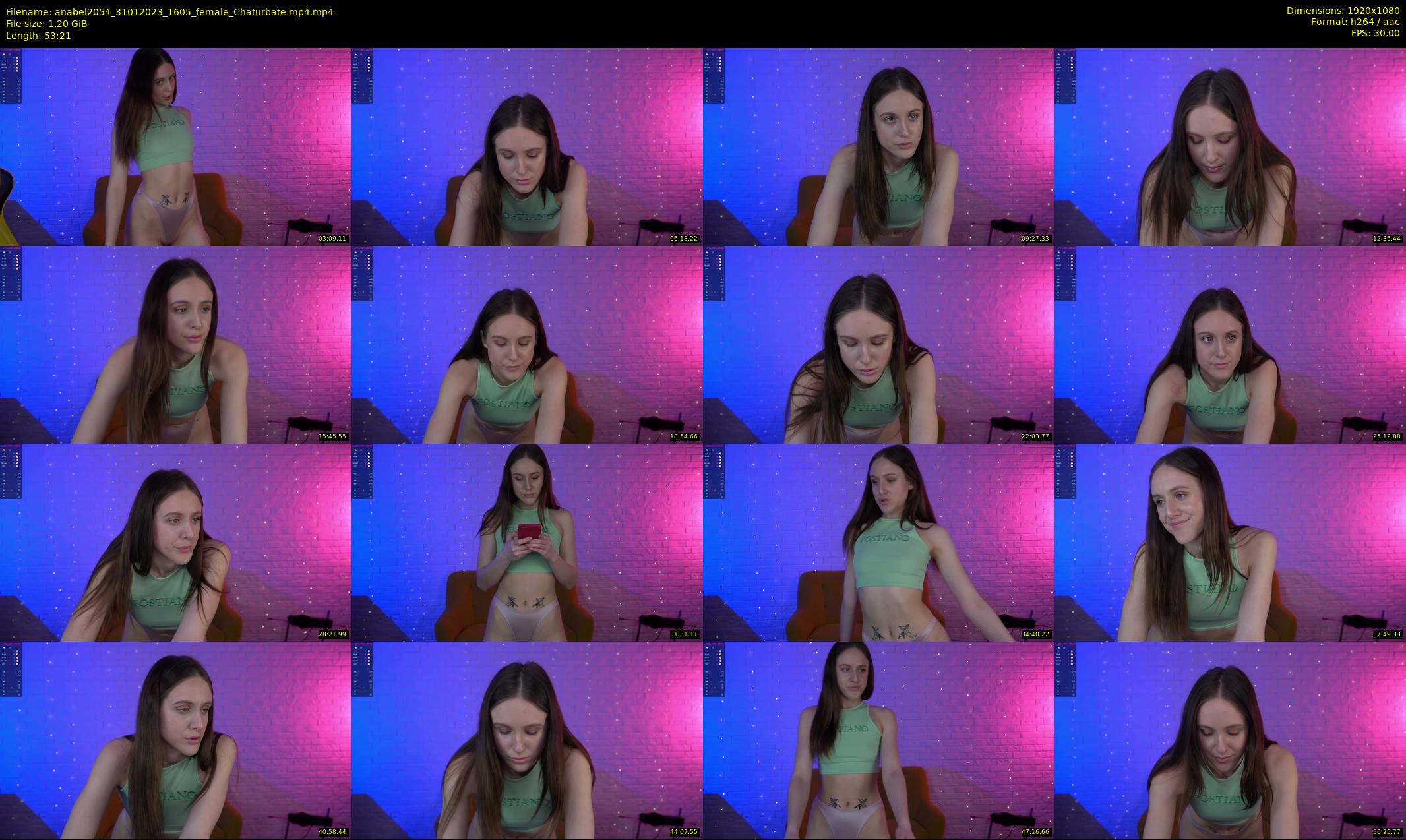 anabel2054 — 54 minute Chaturbate female cam show recording, 1080p, Jan 31, 2023
