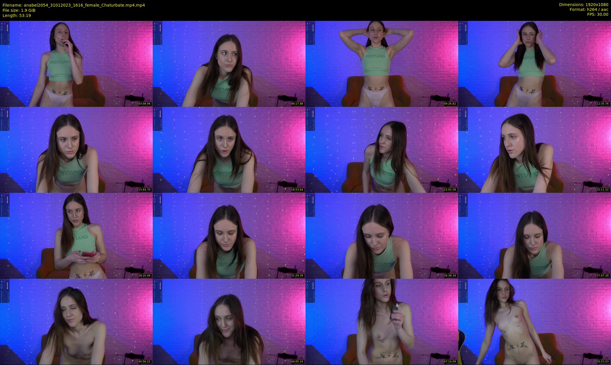 anabel2054 — 54 minute Chaturbate female cam show recording, 1080p, Jan 31, 2023