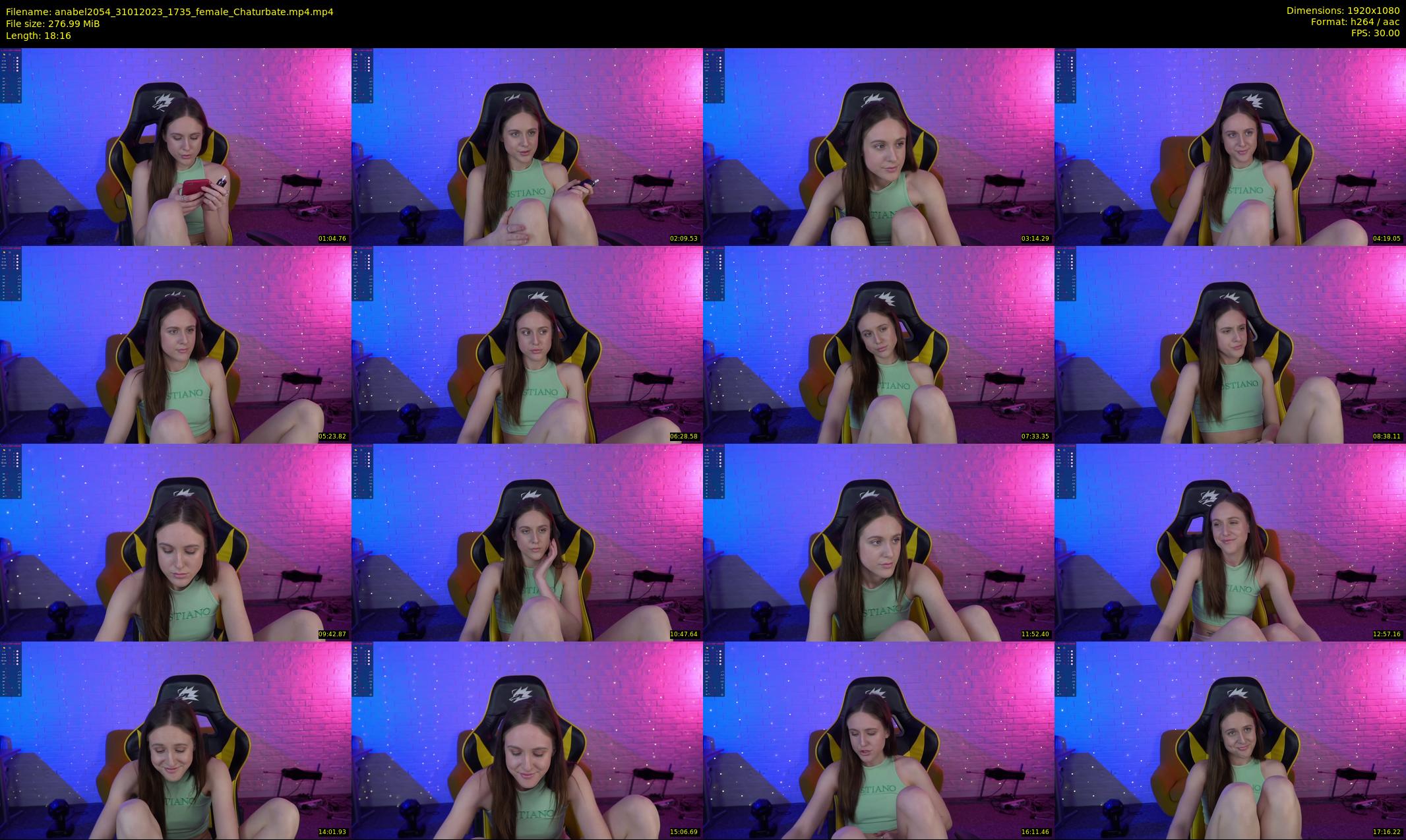 anabel2054 — 19 minute Chaturbate female cam show recording, 1080p, Jan 31, 2023