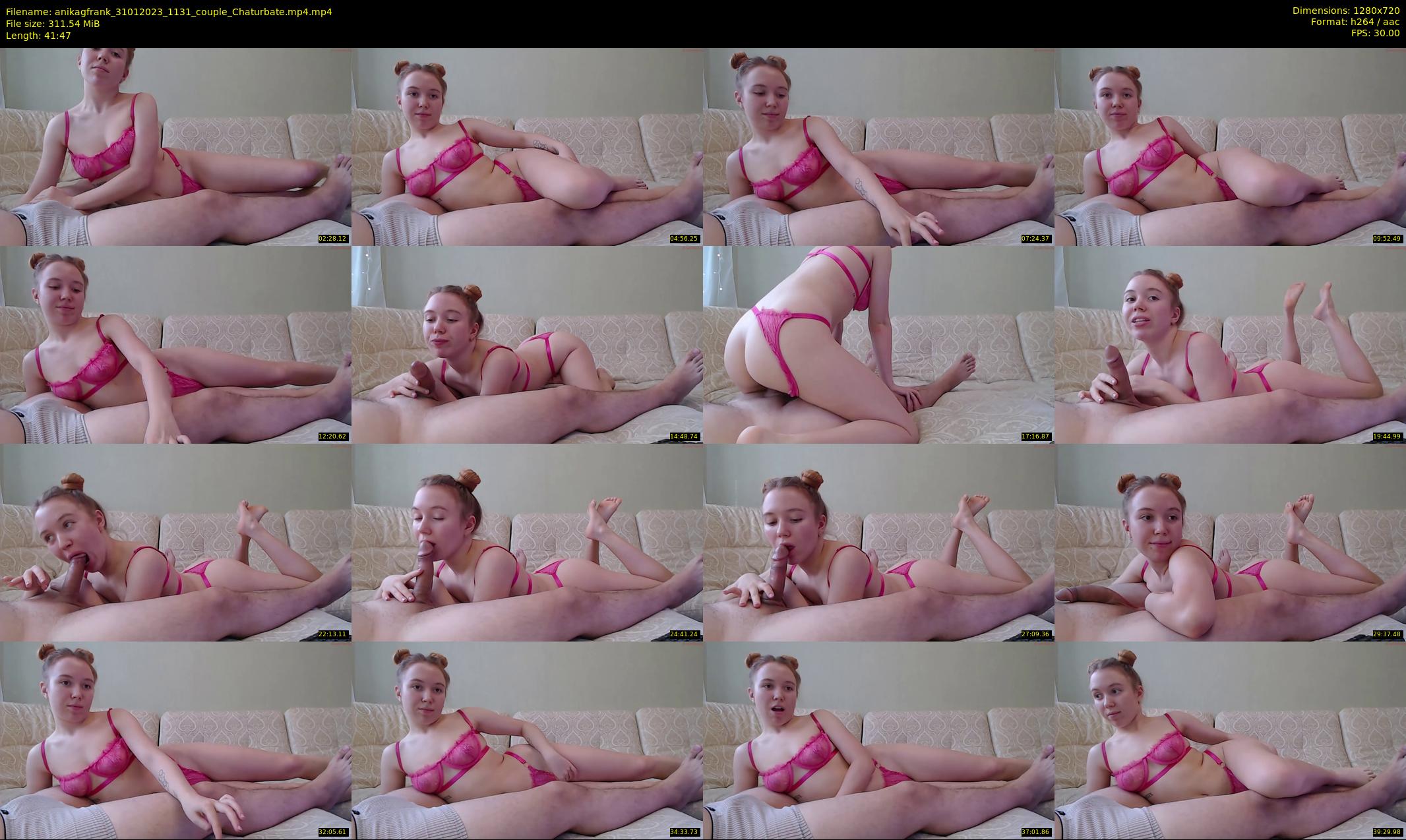 anikagfrank — 42 minute Chaturbate couple cam show recording, 720p, Jan 31, 2023