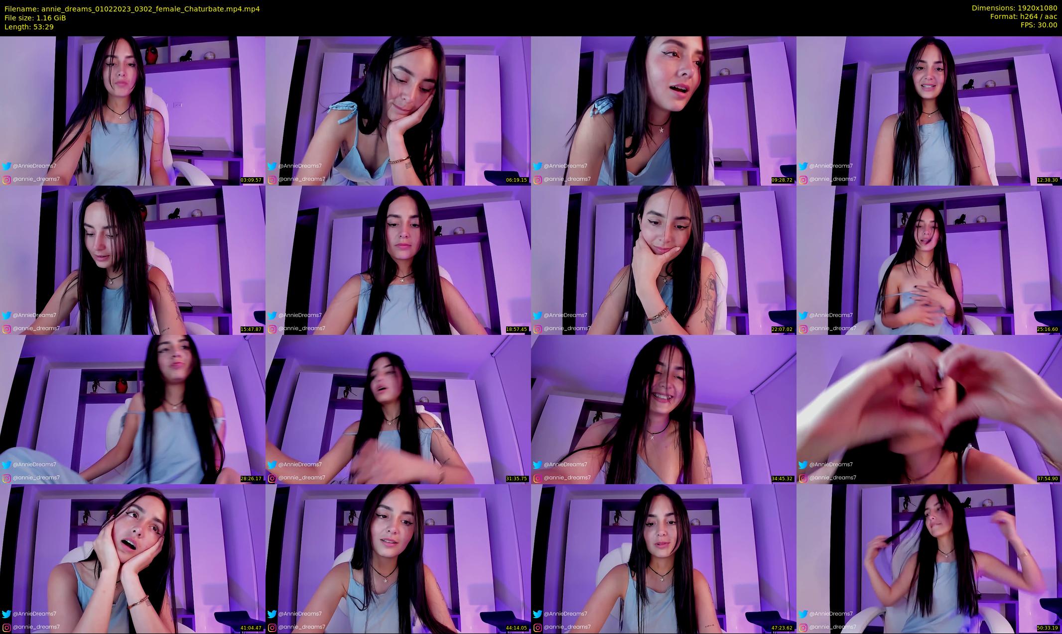 annie_dreams — 54 minute Chaturbate female cam show recording, 1080p, Feb 1, 2023