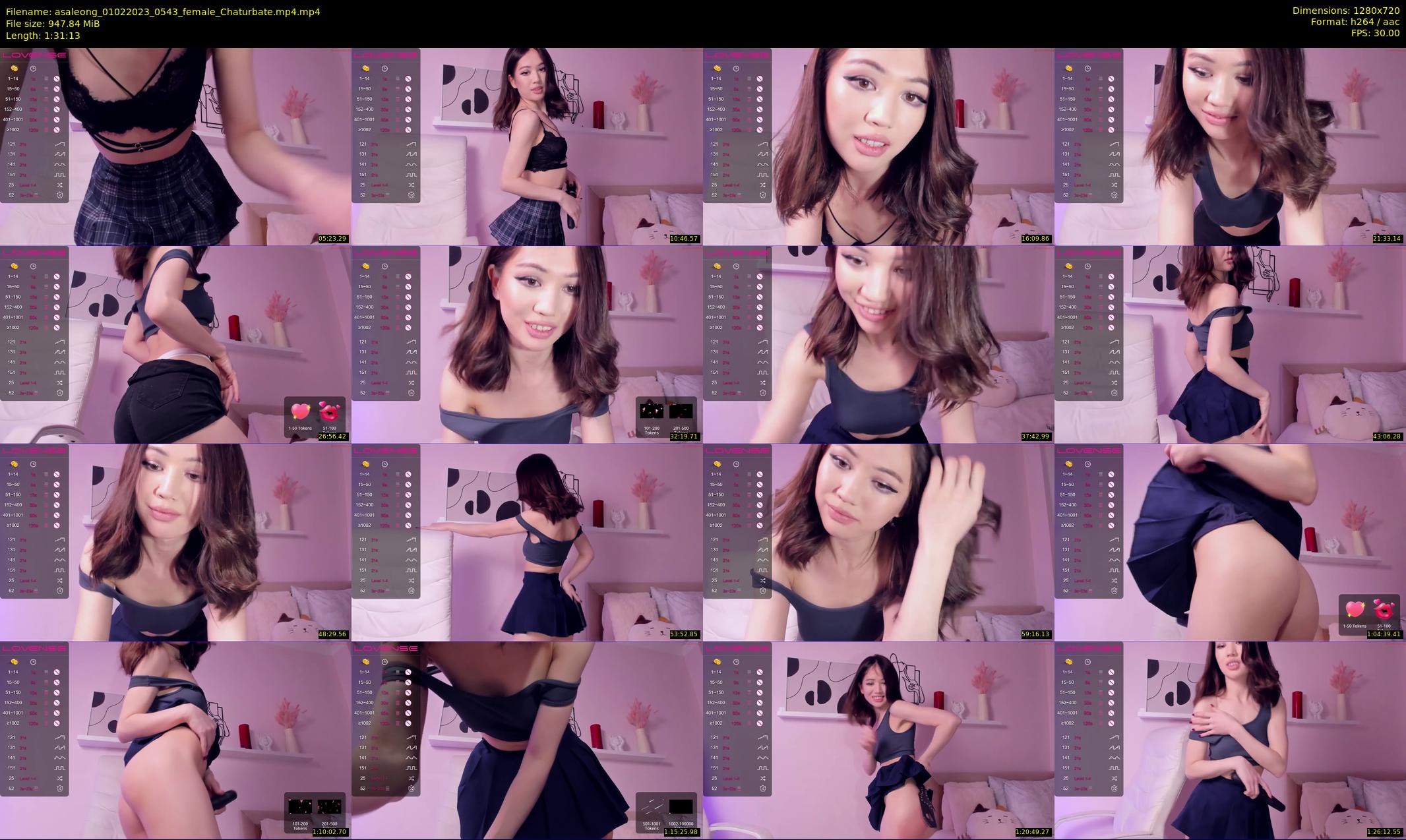 asaleong — 92 minute Chaturbate female cam show recording, 720p, Feb 1, 2023