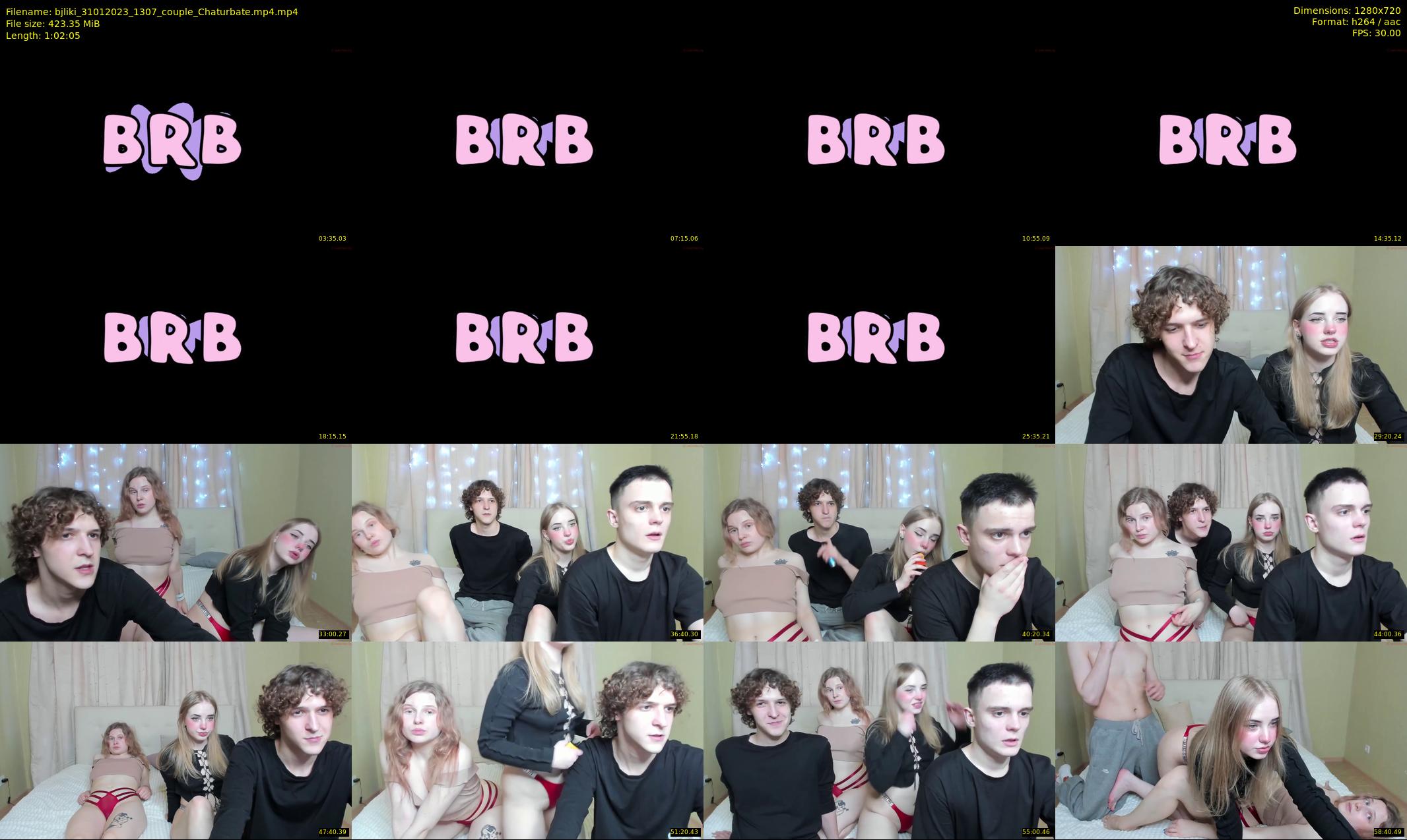 bjliki — 63 minute Chaturbate couple cam show recording, 720p, Jan 31, 2023