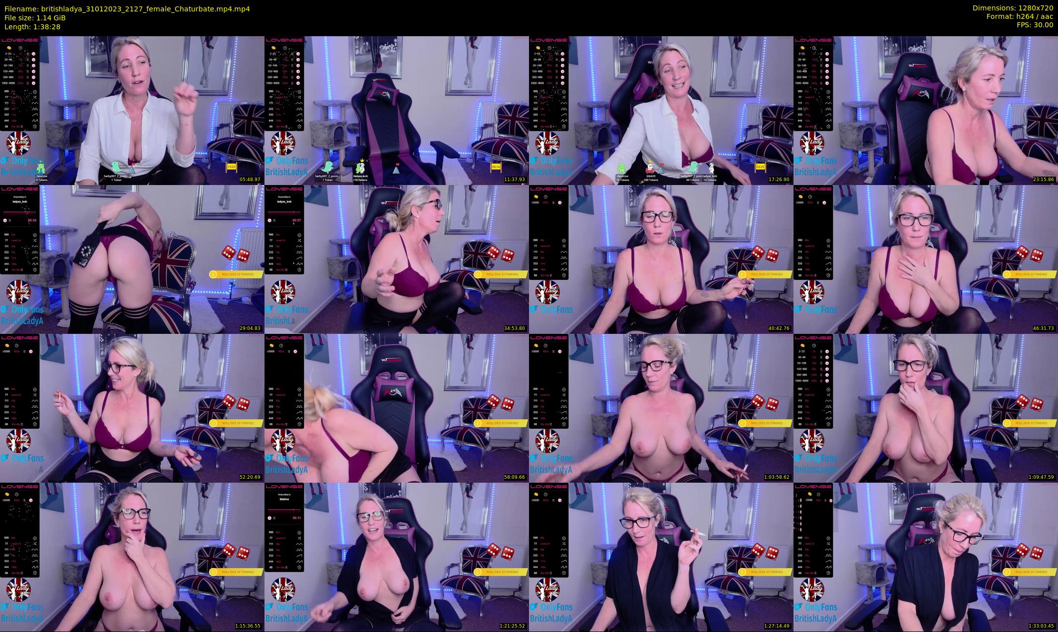 britishladya — 99 minute Chaturbate female cam show recording, 720p, Jan 31, 2023