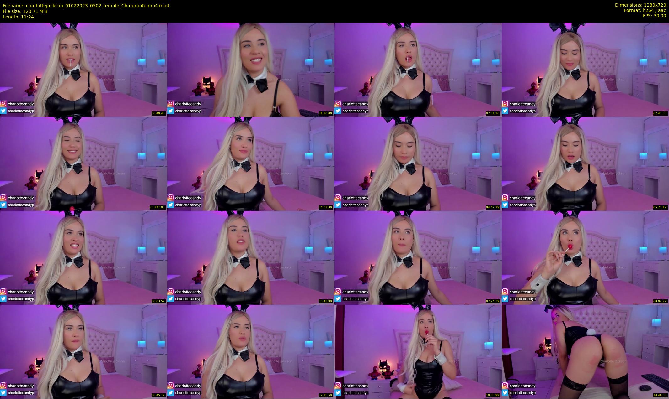 charlottejackson — 12 minute Chaturbate female cam show recording, 720p, Feb 1, 2023