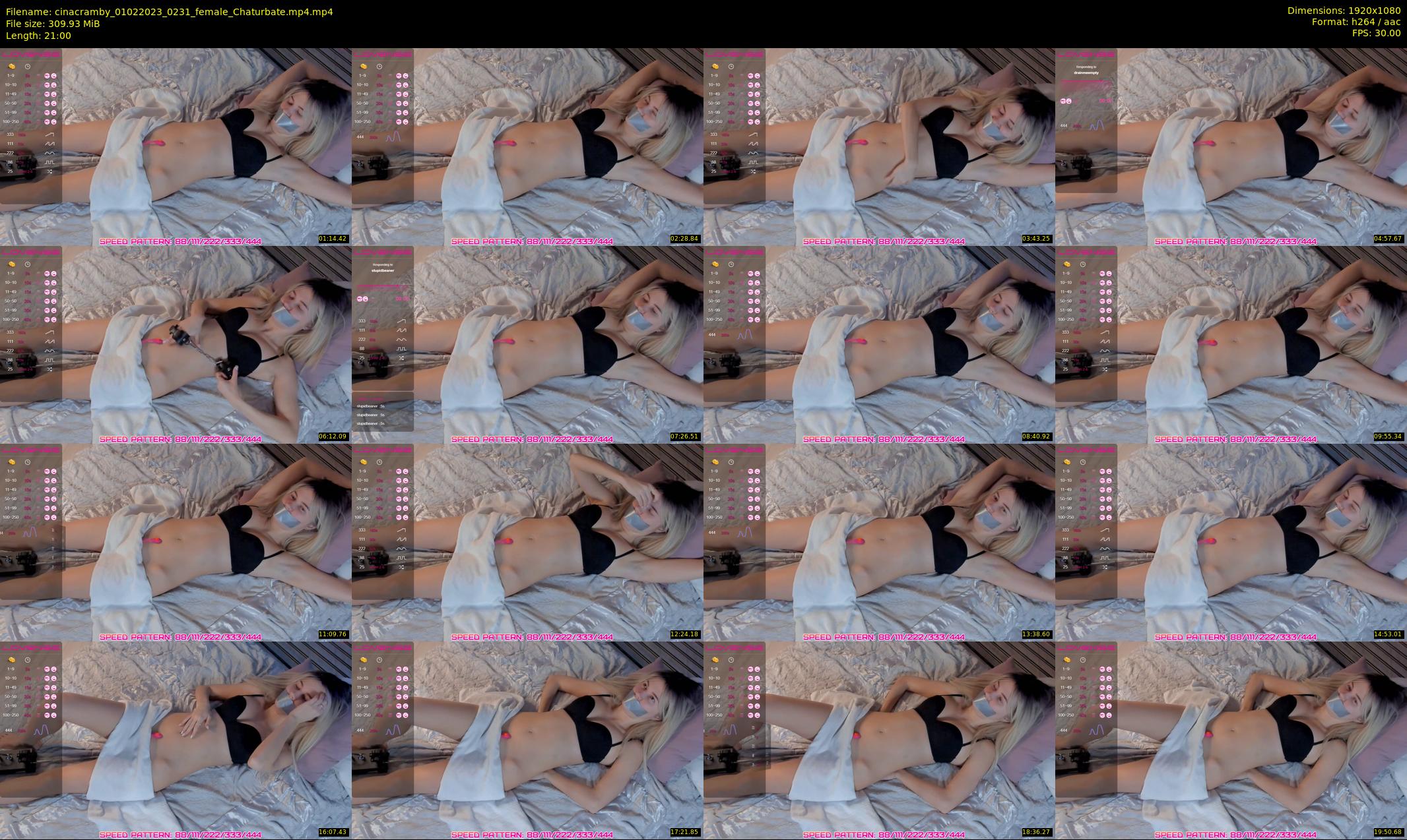 cinacramby — 21 minute Chaturbate female cam show recording, 1080p, Feb 1, 2023