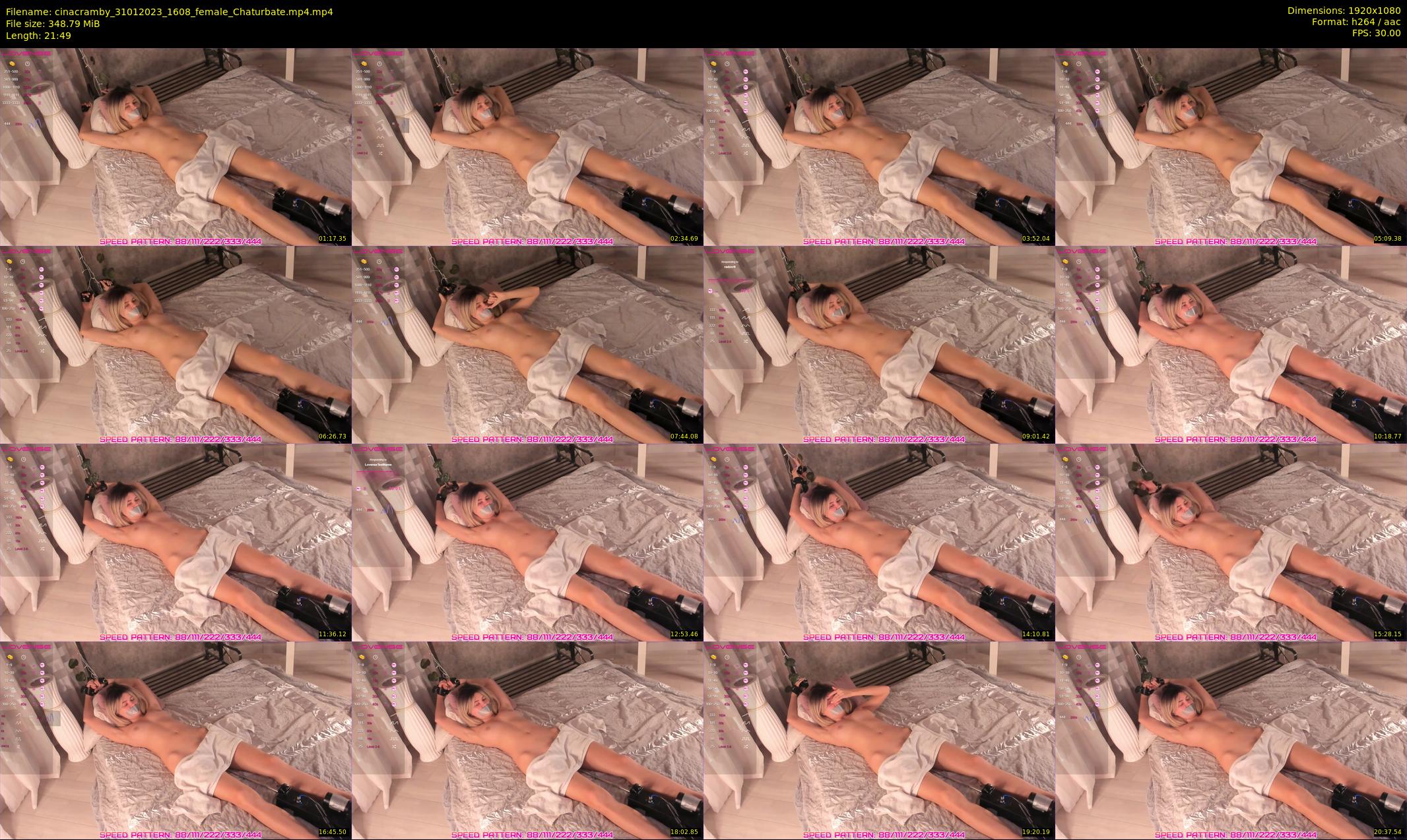 cinacramby — 22 minute Chaturbate female cam show recording, 1080p, Jan 31, 2023