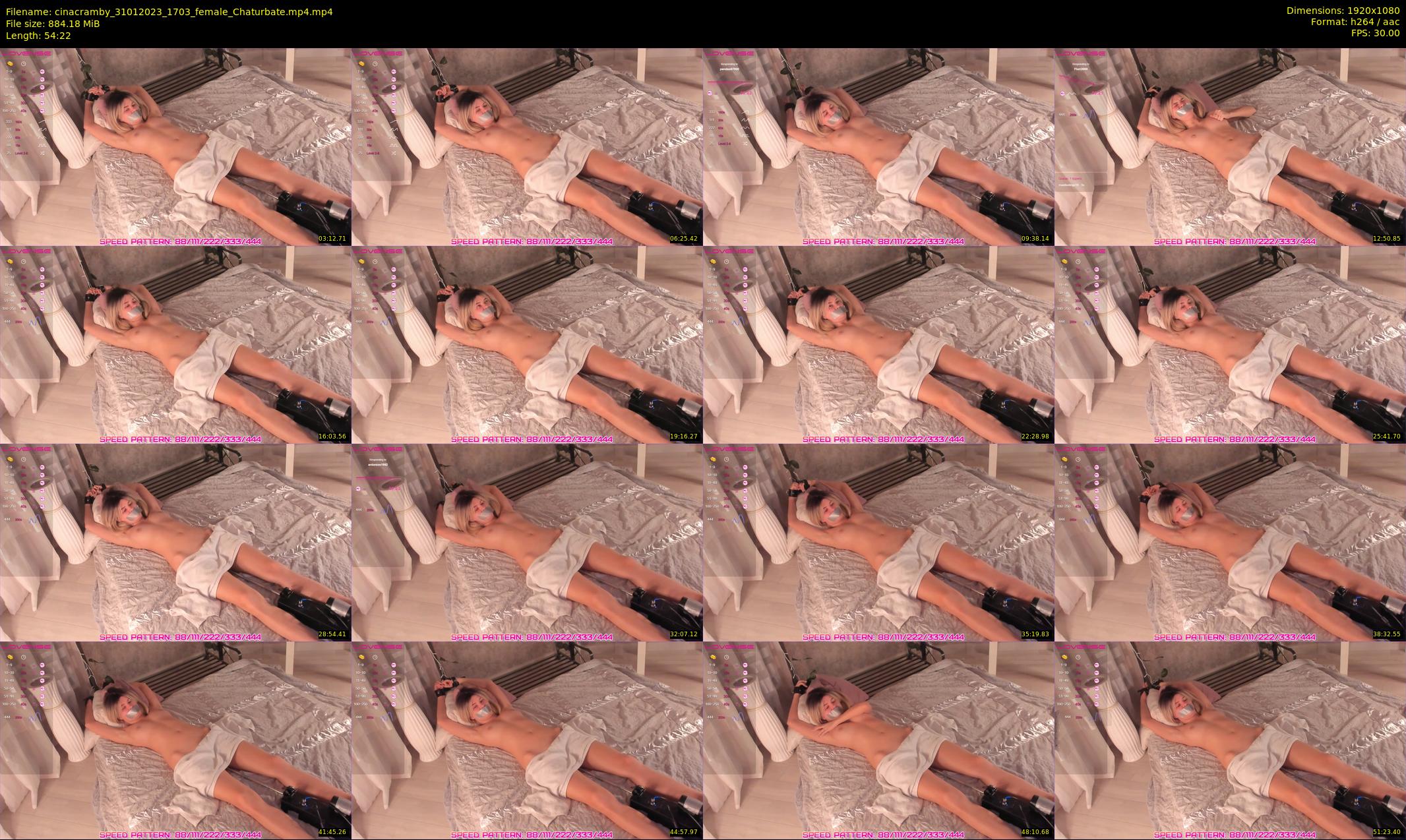 cinacramby — 55 minute Chaturbate female cam show recording, 1080p, Jan 31, 2023