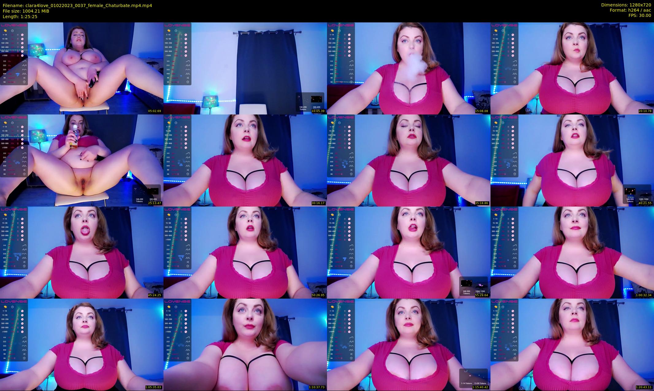 clara4love — 86 minute Chaturbate female cam show recording, 720p, Feb 1, 2023