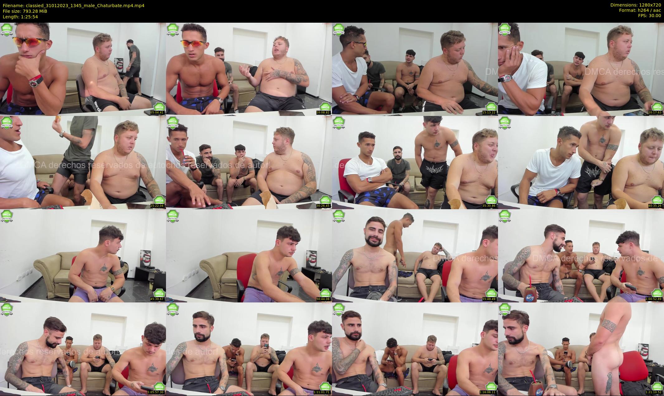 classied — 86 minute Chaturbate male cam show recording, 720p, Jan 31, 2023